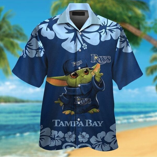 Tampa Bay Rays Baby Yoda Tropical Aloha Hawaiian Shirt For Men And Women