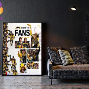 Thank You Penguins Fans Pittsburgh Penguins NHL 2024 Home Decor Poster Canvas