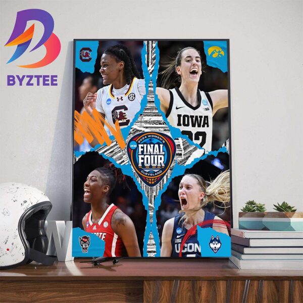 The 2024 Cleveland Womens Final Four NCAA March Madness Wall Decor Poster Canvas