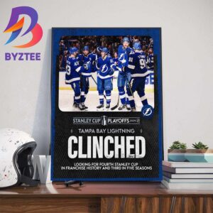 The Bolts Tampa Bay Lightning Are Back In The Stanley Cup Playoffs For The 7 Straight Season Home Decor Poster Canvas