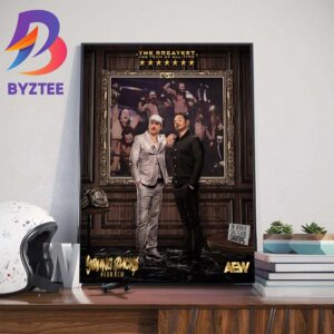 The Greatest Tag Team Of All-Time Young Bucks 3x AEW World Tag Team Champions Home Decor Poster Canvas