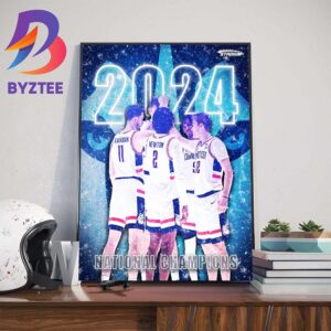 The Huskies Are Back-To-Back 2023-2024 NCAA National Champions Home Decor Poster Canvas