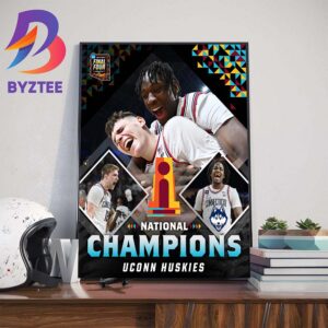 The Huskies Are Back-To-Back National Champions By Defeating Purdue 75-60 Making 6x National Champions Home Decor Poster Canvas