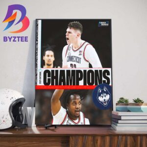 The Kings Of The Dance The Uconn Huskies Are 2024 NCAA March Madness National Champions For The Second Year In A Row Home Decor Poster Canvas