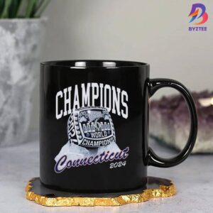 UConn Huskies 6 Time World Champions Connecticut 2024 Ring Ceramic Mug