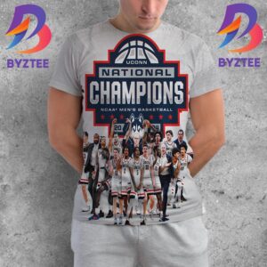 UConn Huskies Back-To-Back NCAA Mens Basketball National Champions All Over Print Shirt