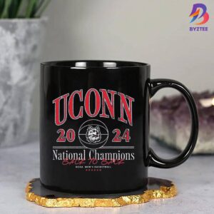 UConn Huskies Mens Basketball Back-To-Back 2024 National Champions Ceramic Mug