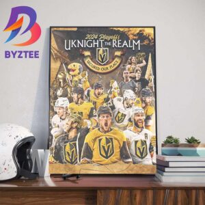 UKnight The Realm Vegas Golden Knights The Champions Are Back In The 2024 Stanley Cup Playoffs Home Decor Poster Canvas