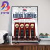 Uconn Huskies Beats Purdue Boilermakers To Win Back-To-Back NCAA National Championships Home Decor Poster Canvas