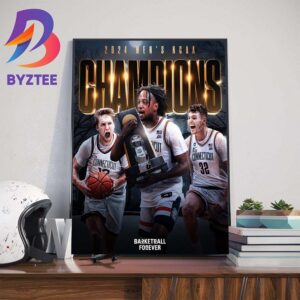 Uconn Huskies Mens Basketball Defeats Purdue Boilermakers Mens Basketball To Win Back-To-Back NCAA National Champions Home Decor Poster Canvas