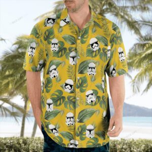 Unique Star Wars Design Embellished Tropical Aloha Hawaiian Shirt For Men And Women