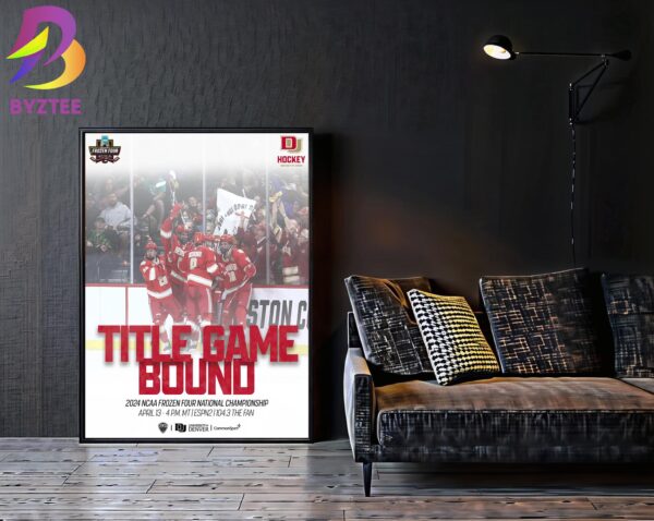 University Of Denver Hockey Title Game Bound 2024 NCAA Frozen Four National Championship April 13th Home Decor Poster Canvas