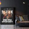 WWE Title Opportunity LA Knight Vs AJ Styles On April 19th 2024 Home Decor Poster Canvas