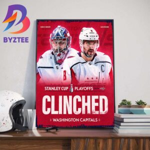 Washington Capitals Clinched 2024 Stanley Cup Playoffs Home Decor Poster Canvas