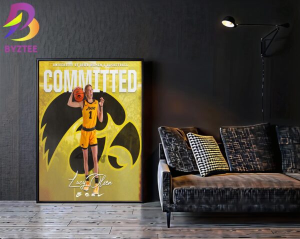 Welcome To Hawkeyes Iowa Hawkeyes Womens Basketball Committed Lucy Olsen NCAA 2024 Home Decor Poster Canvas