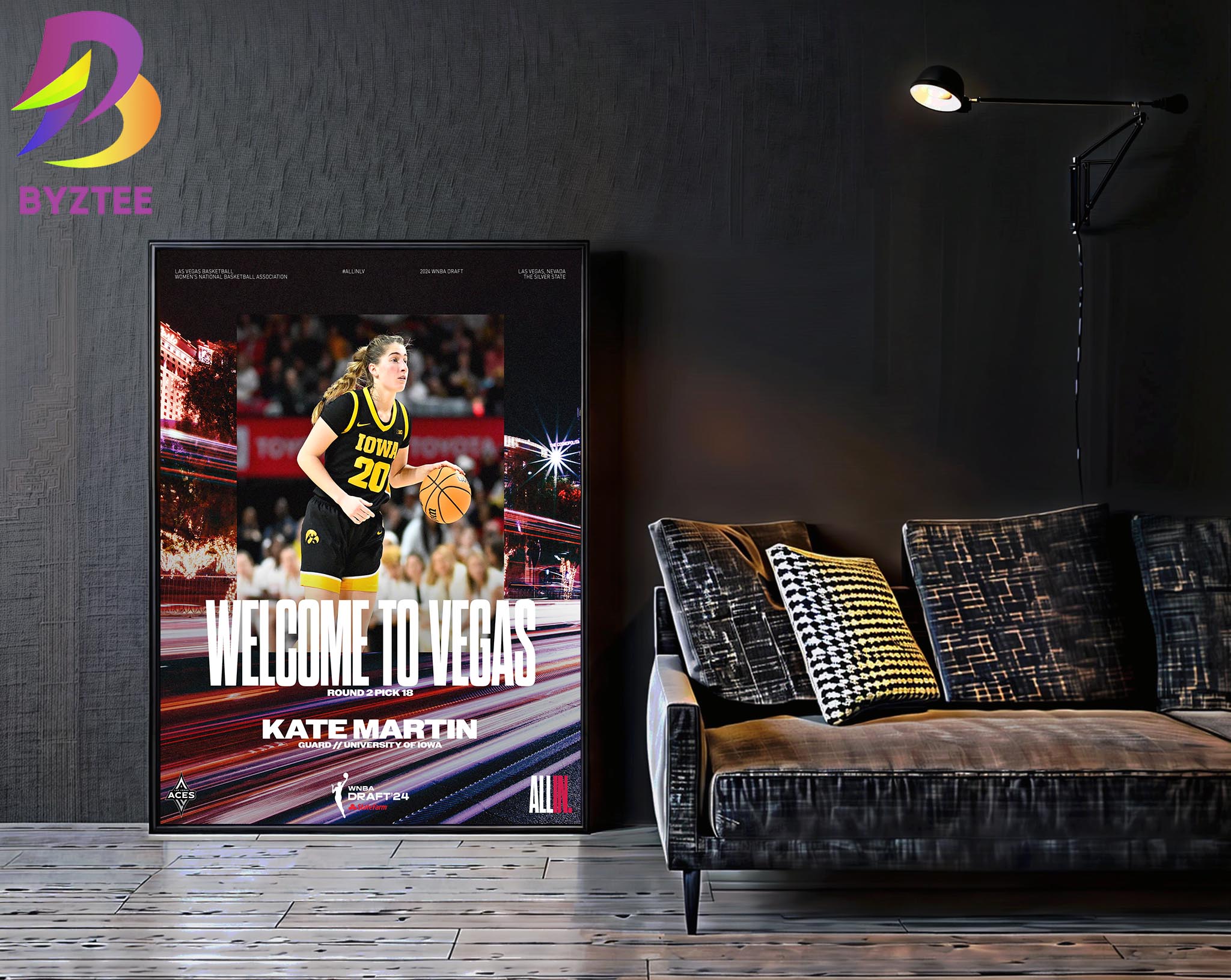 Welcome To Las Vegas Aces Kate Martin Guard Iowa Hawkeyes Womens ...