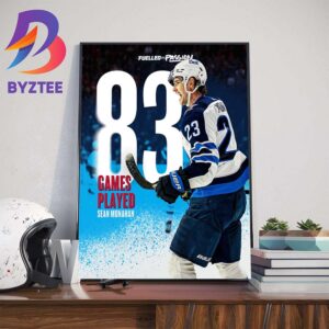 Winnipeg Jets Sean Monahan Play In 83 Regular Season Games In 2023-24 Home Decor Poster Canvas