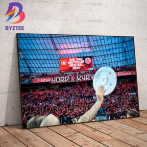 Wir Sind Deutscher Meister SVB 2024 Bayer Leverkusen German Bundesliga Champions Home Decor Poster Canvas