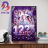 2023-2024 Premier League Champions Are Manchester City For The 4th Season In A Row Wall Decor Poster Canvas