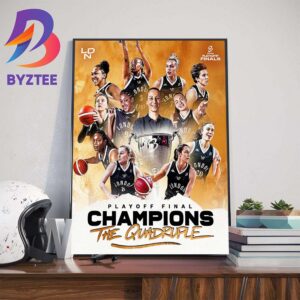 2024 Playoff Final Champions Are London Lions For 4-Peat Wall Decor Poster Canvas