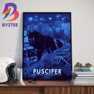 A Limited-Edition Puscifer Poster At Boch Center Boston MA April 2nd 2024 Home Decor Poster Canvas