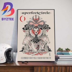 A Perfect Circle Poster At Forest Hills Stadium New York NY May 4th 2024 Home Decor Poster Canvas