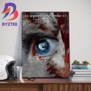 A Perfect Circle Poster At The Pavilion At Toyota Music Factory Irving TX April 12th 2024 Home Decor Poster Canvas