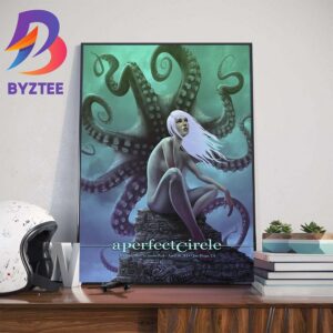 A Perfect Circle Poster At The Rady Shell At Jacobs Park San Diego CA April 18th 2024 Home Decor Poster Canvas