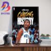 An NBA Original Chasing History Luka Doncic Of Dallas Mavericks Wall Decor Poster Canvas
