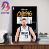 An NBA Original Chasing History Anthony Edwards Of Minnesota Timberwolves Wall Decor Poster Canvas