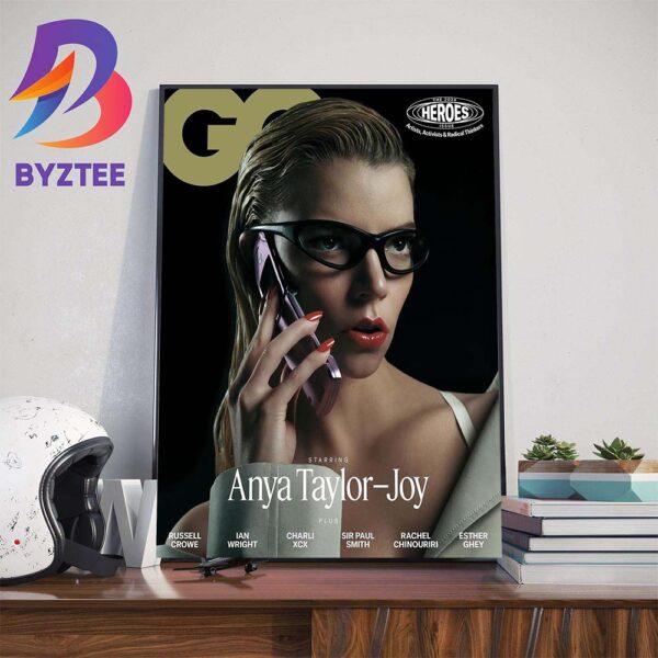 Anya Taylor-Joy On Cover Of British GQ Annual Heroes Issue Wall Decor Poster Canvas
