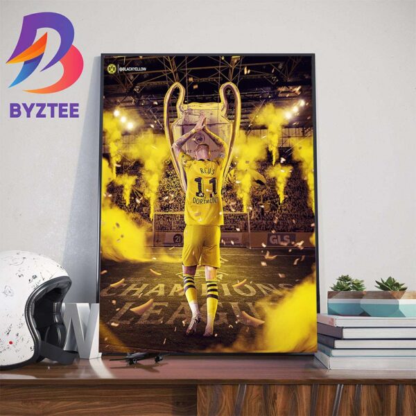 Borussia Dortmund Marco Reus Last Dance In 2024 UEFA Champions League Final Wall Decor Poster Canvas