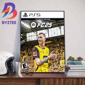 Borussia Dortmund Player Marco Reus In EA Sports FC 25 Ultimate Edition On PS 5 Wall Decor Poster Canvas