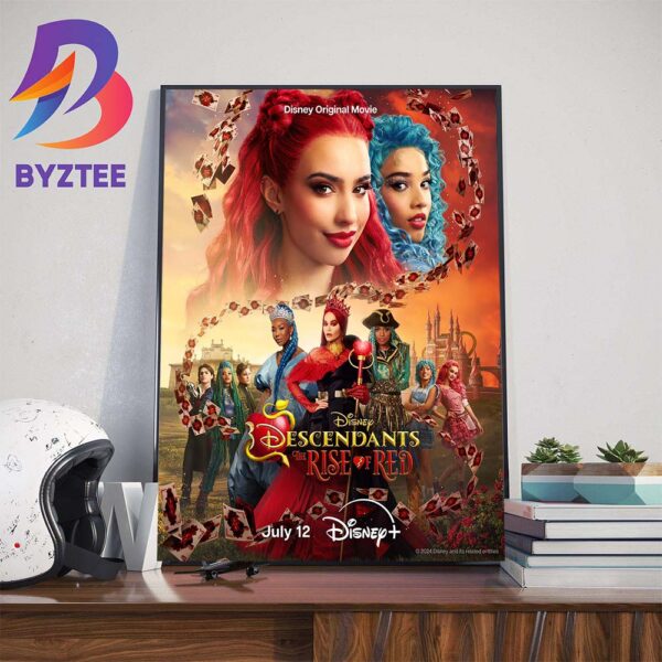 Cinderella Returns Descendants The Rise Of Red A Disney Original Movie July 12th 2024 Wall Decor Poster Canvas