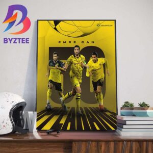 Congrats Borussia Dortmund Player Emre Can 50 UCL Appearances Home Decoration Poster Canvas