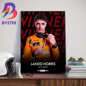 Congrats Lando Norris Takes First-Ever F1 Race Win In Miami GP Home Decor Poster Canvas