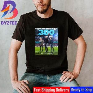 Congrats Pep Guardiola Reach 300th Premier League Game For Manchester City Unisex T-Shirt