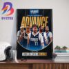 Congrats New York Knicks Advance To The Eastern Conference Semifinals Home Decor Poster Canvas