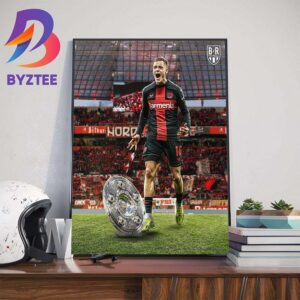 Congratulations To Bayer Leverkusen Player Florian Wirtz Is The 2023-2024 Bundesliga Player Of The Season Wall Decor Poster Canvas