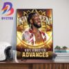 Congratulations To LA Knight Advances WWE King And Queen Of The Ring Tournament At WWE Chattanooga Wall Decor Poster Canvas