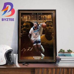 Congratulations To Naz Reid Wins The 2023-24 Sixth Man Of The Year Award Home Decor Poster Canvas