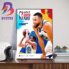 Congratulations To Stephen Curry Is The 2023-24 Kia NBA Clutch Player Of The Year Home Decor Poster Canvas