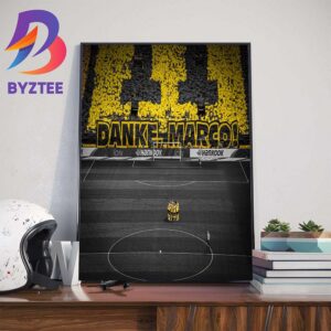 Danke Marco Reus Legend Of Borussia Dortmund Wall Decor Poster Canvas