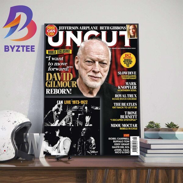 David Gilmour On Uncut Magazine Issue June 2024 Home Decor Poster Canvas