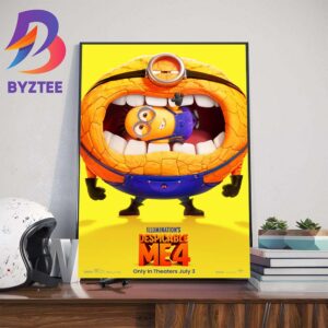 Despicable Me 4 Of Illumination In Theaters July 3rd 2024 Official Poster Home Decoration Poster Canvas