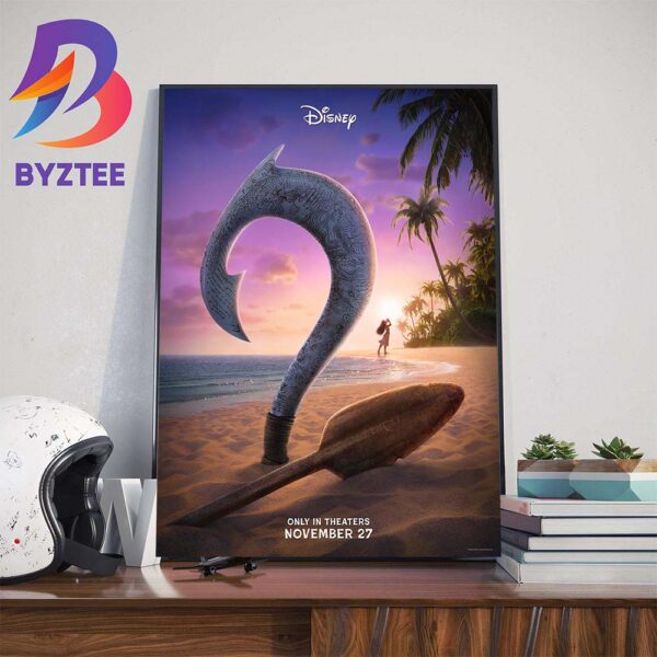 Disney Moana 2 November 27th 2024 Official Poster Wall Decor Poster Canvas