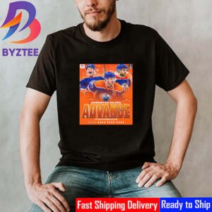 Edmonton Oilers Advance To The 2nd Round 2024 Stanley Cup Playoffs Classic T-Shirt