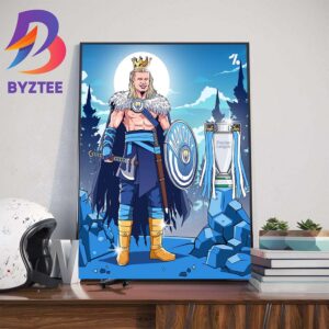 Erling Haaland Is Inevitable For Two Seasons Two Premier League Titles Two Golden Boots Winner Wall Decor Poster Canvas