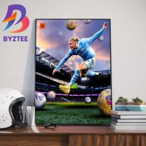 Erling Haaland Wins The Golden Boot For The 2nd Season In A Row Wall Decor Poster Canvas