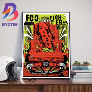 Foo Fighters Performance at Coastal Credit Union Music Park Raleigh NC May 7th 2024 Home Decoration Poster Canvas